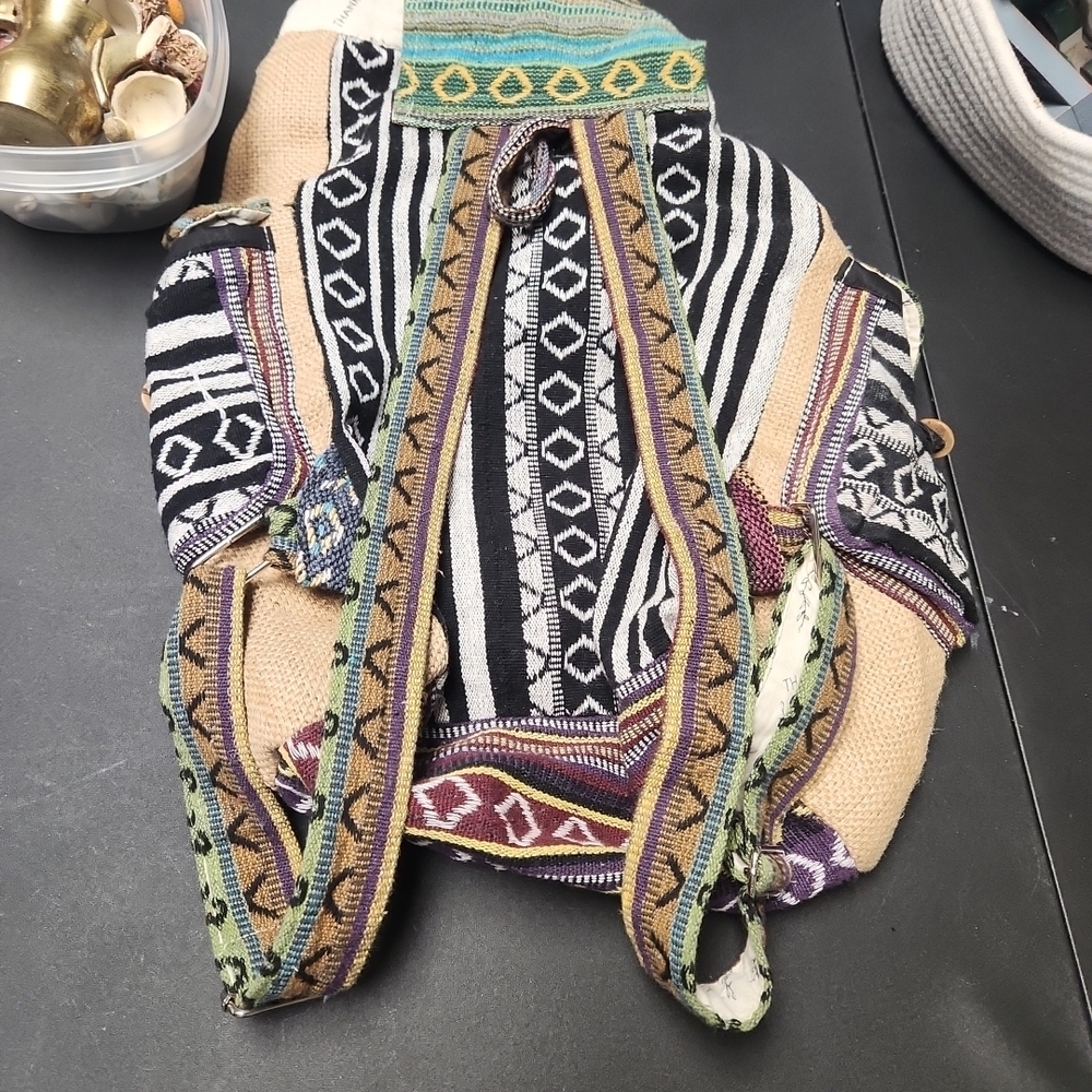 Rice Love Multicolor Patterned Backpack - image 5